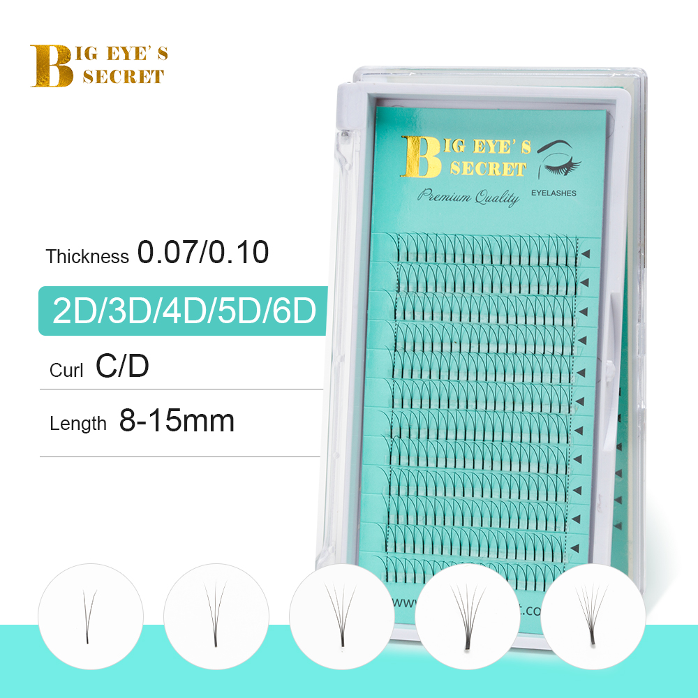 Eyelash Extension For Big Eyes - Объемные Накладные ресницы BES 2D, 3D,