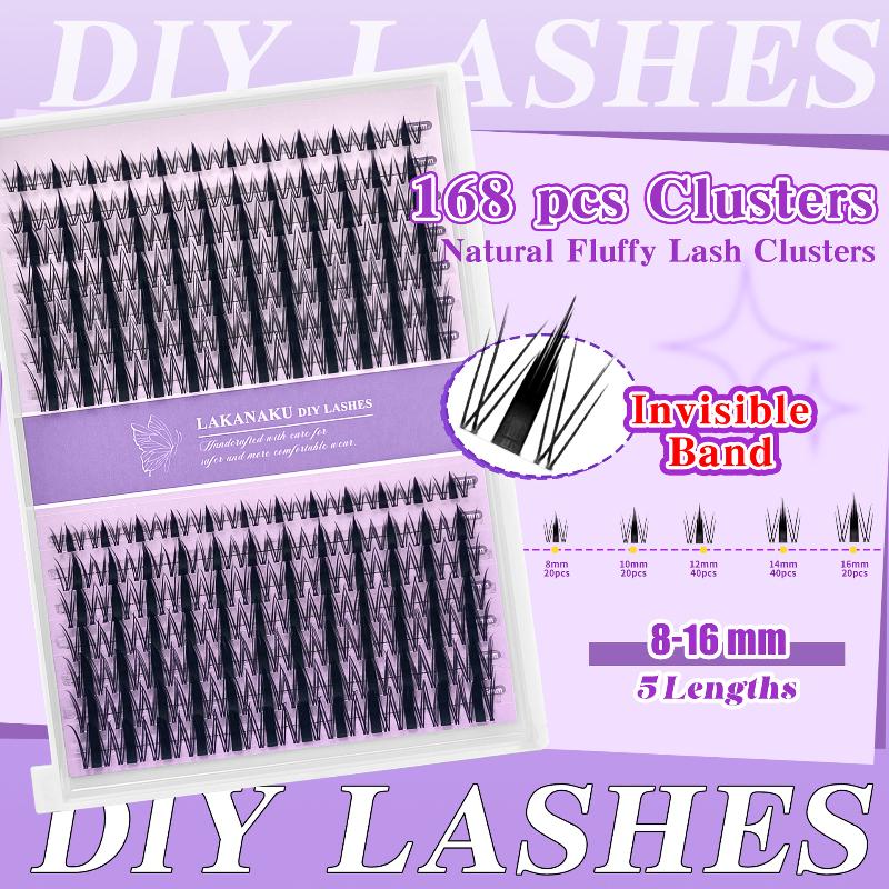 Eyelash Extension Options - Натуральные накладные ресницы-пучки для легкого и