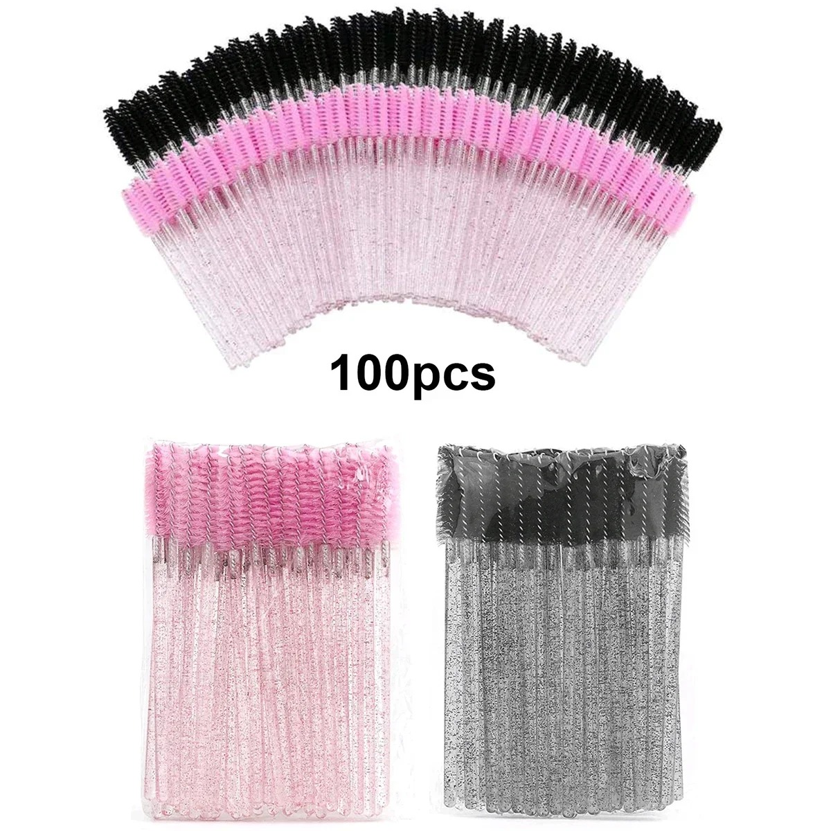 Eyelash Extension Options - 100 шт. одноразовые кисти для ресниц,