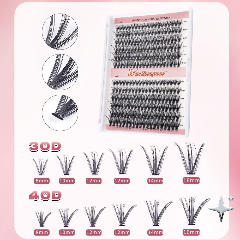 Eyelash Extension Cluster - Накладные ресницы 8-16 мм для самостоятельного