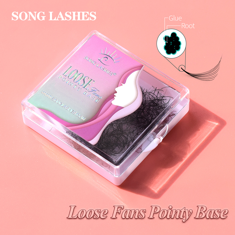 Eyelash Extension Korea - Song Lashes Promade Fans 3D-10D07Остроконечные свободные