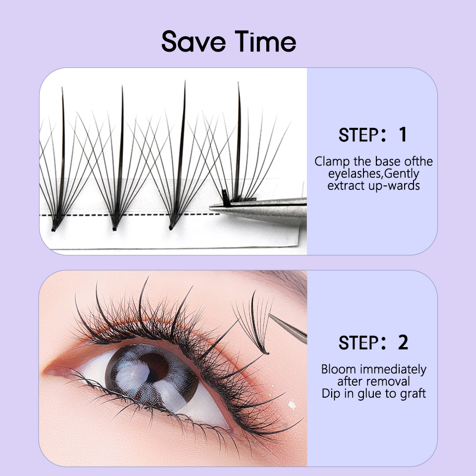 AGUUD готовые тонкие веерные р – обзор и цена Eyelash Extension Hybrid