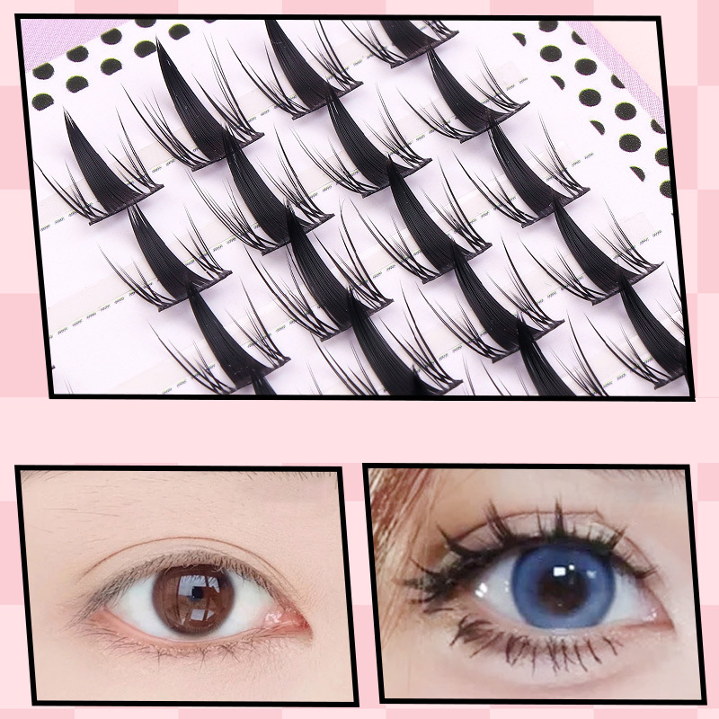 Искусственные ресницы для имит – обзор и цена Eyelash Extension Cluster