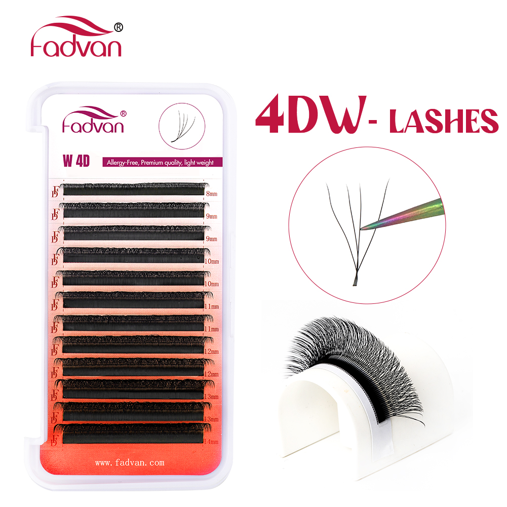 Накладные ресницы FADVAN W 3D  – обзор и цена Eyelash Extension Hybrid
