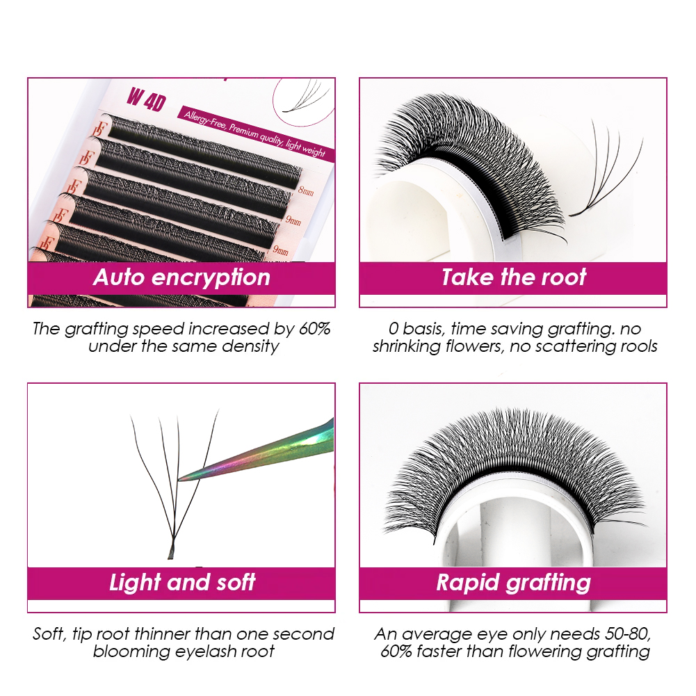 Накладные ресницы FADVAN W 3D  – обзор и цена Eyelash Extension Hybrid