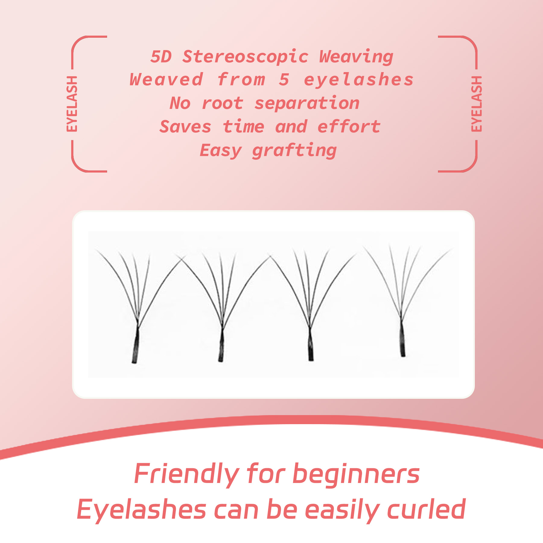 Гибридные накладные ресницы 5D – обзор и цена Eyelash Extension Hybrid