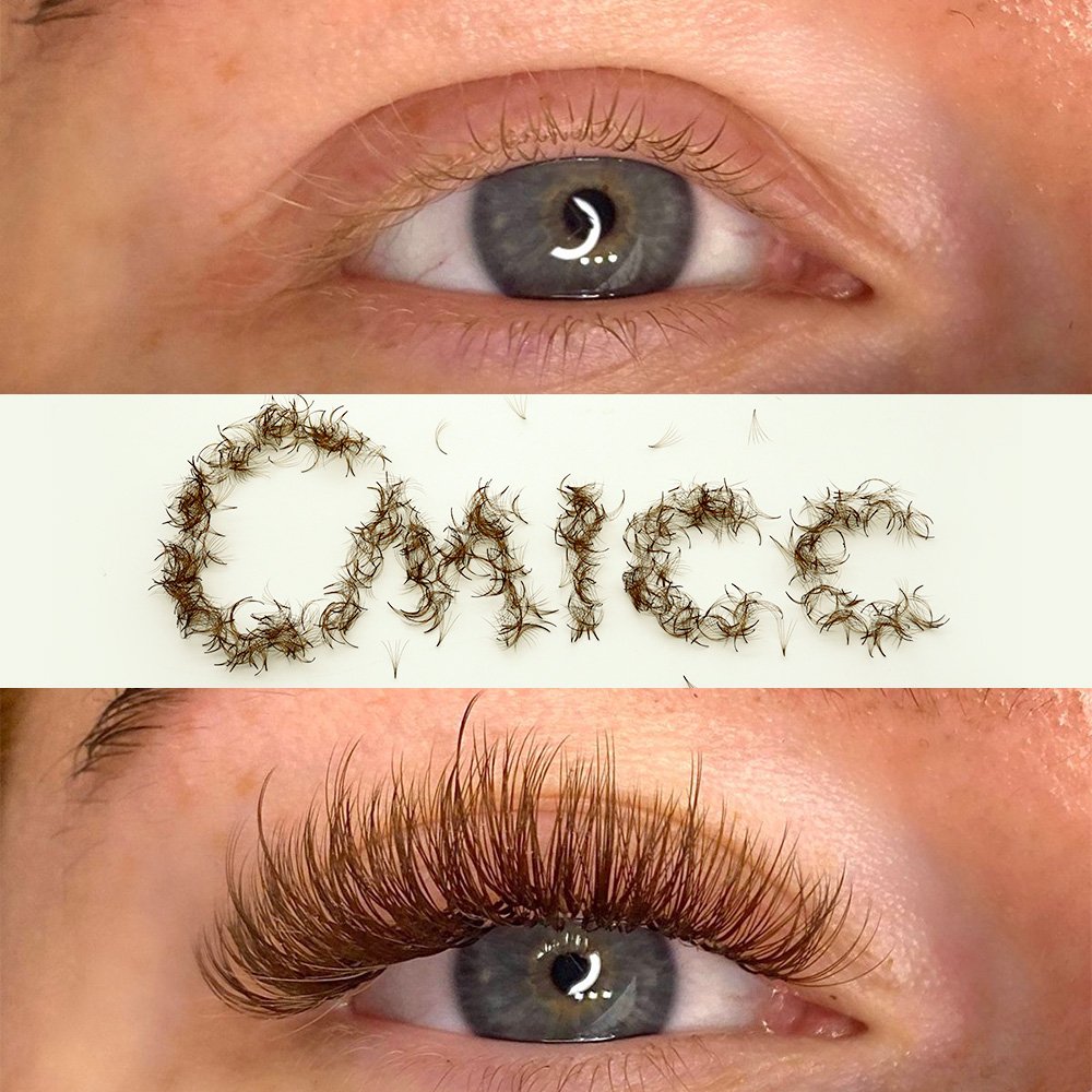 1000 вееров PBT Hybrid Brown Г – обзор и цена Eyelash Extension Hybrid