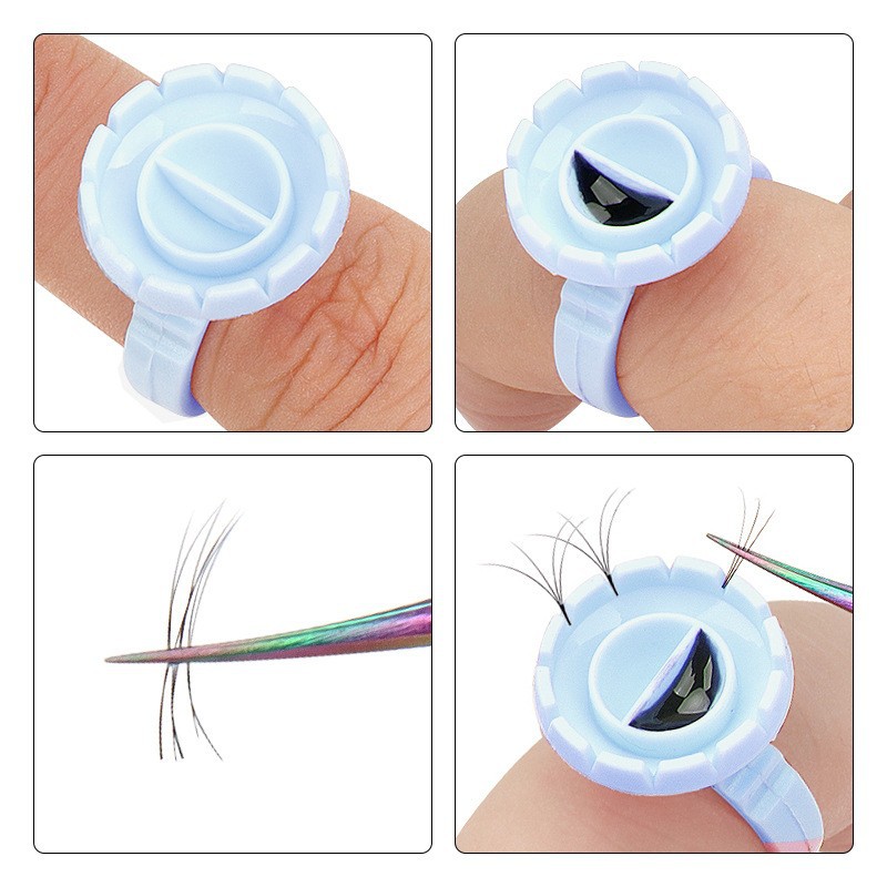 100 шт. одноразовый клей-кольц – обзор и цена Eyelash Extension Guide