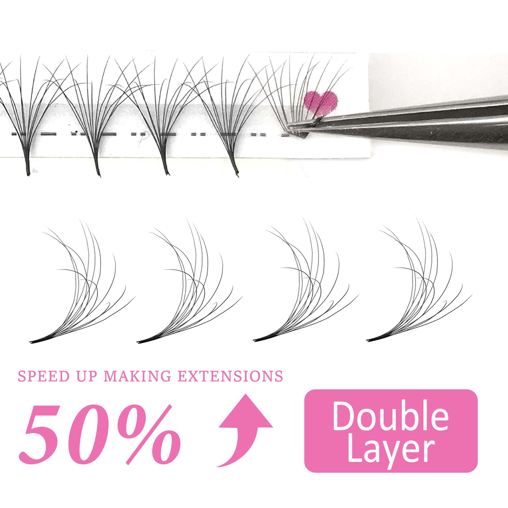 COMANGO симпатичные двухслойны – обзор и цена Eyelash Extension Hybrid