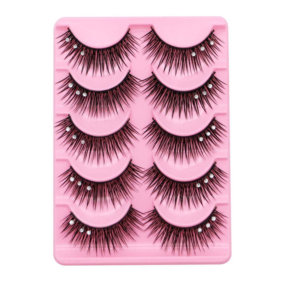 Накладные ресницы с пайетками  – обзор и цена Eyelash Extension For Big Eyes