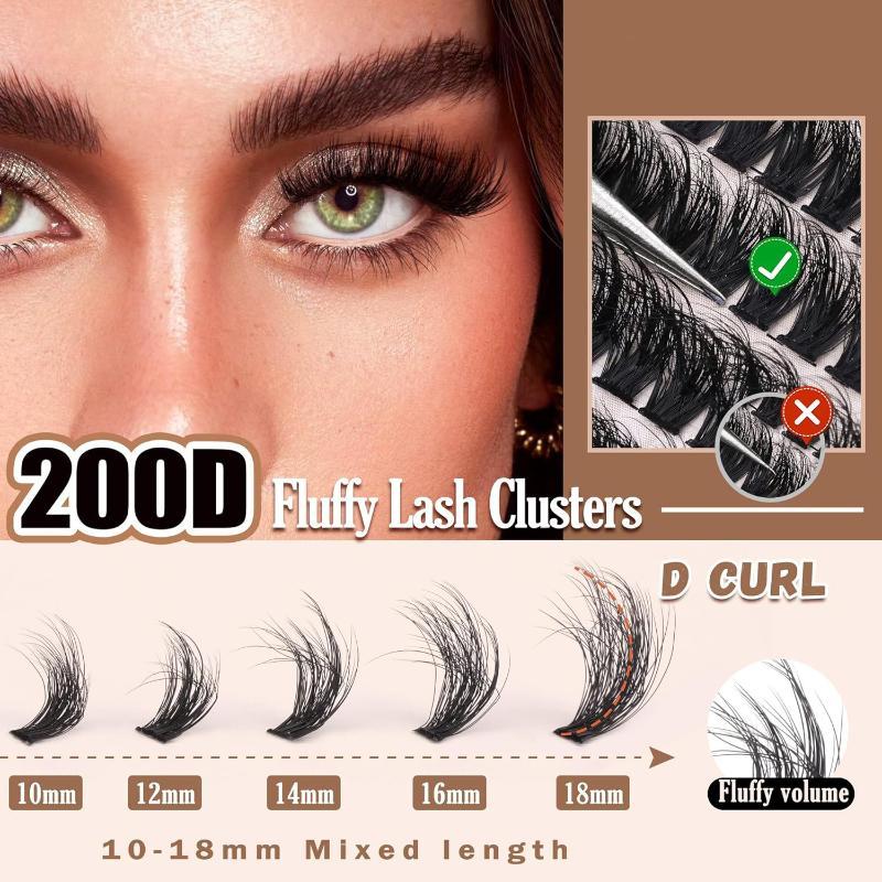 Новые пушистые объемные пучки  – обзор и цена Eyelash Extension Cluster