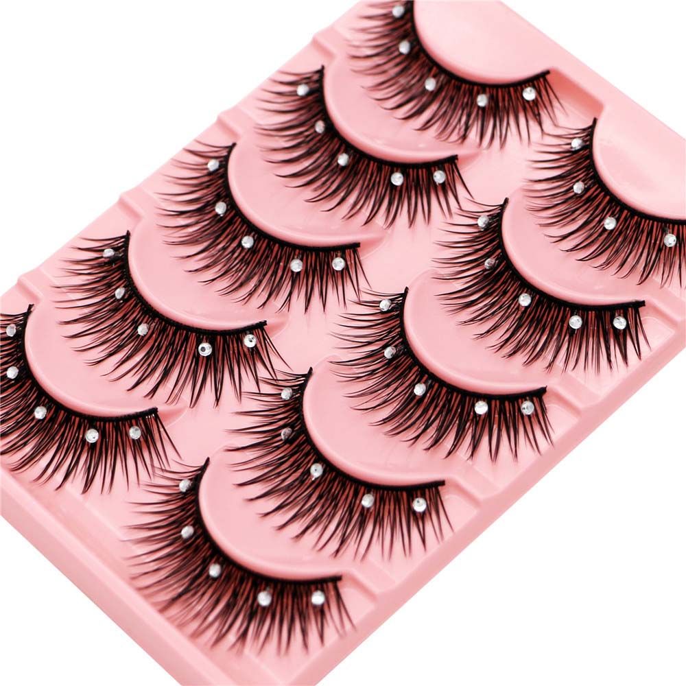 Накладные ресницы с блестками  – обзор и цена Eyelash Extension For Big Eyes