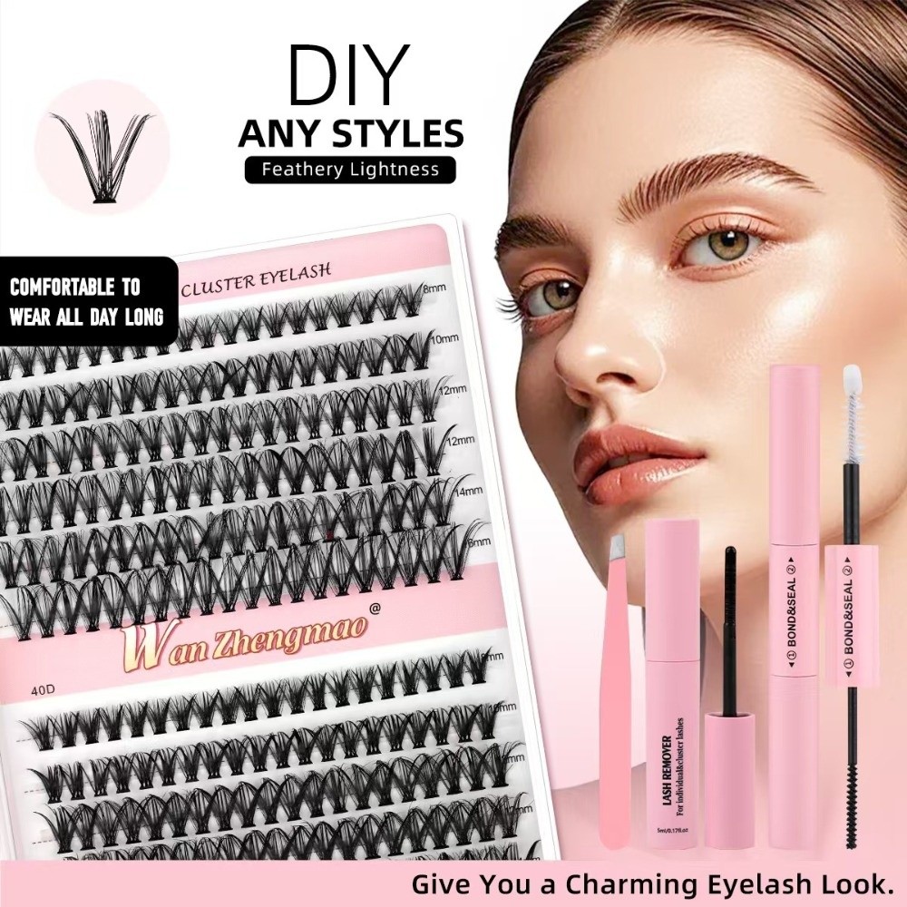 Накладные ресницы 8-16 мм для  – обзор и цена Eyelash Extension Cluster