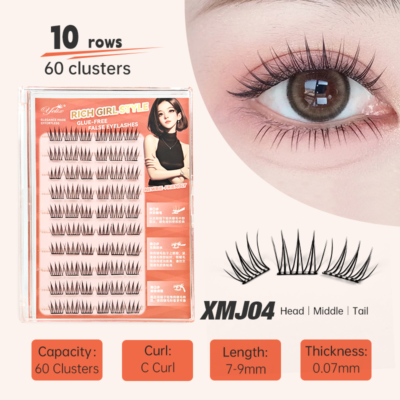 Самоклеящиеся кластерные ресни – обзор и цена Eyelash Extension Korea