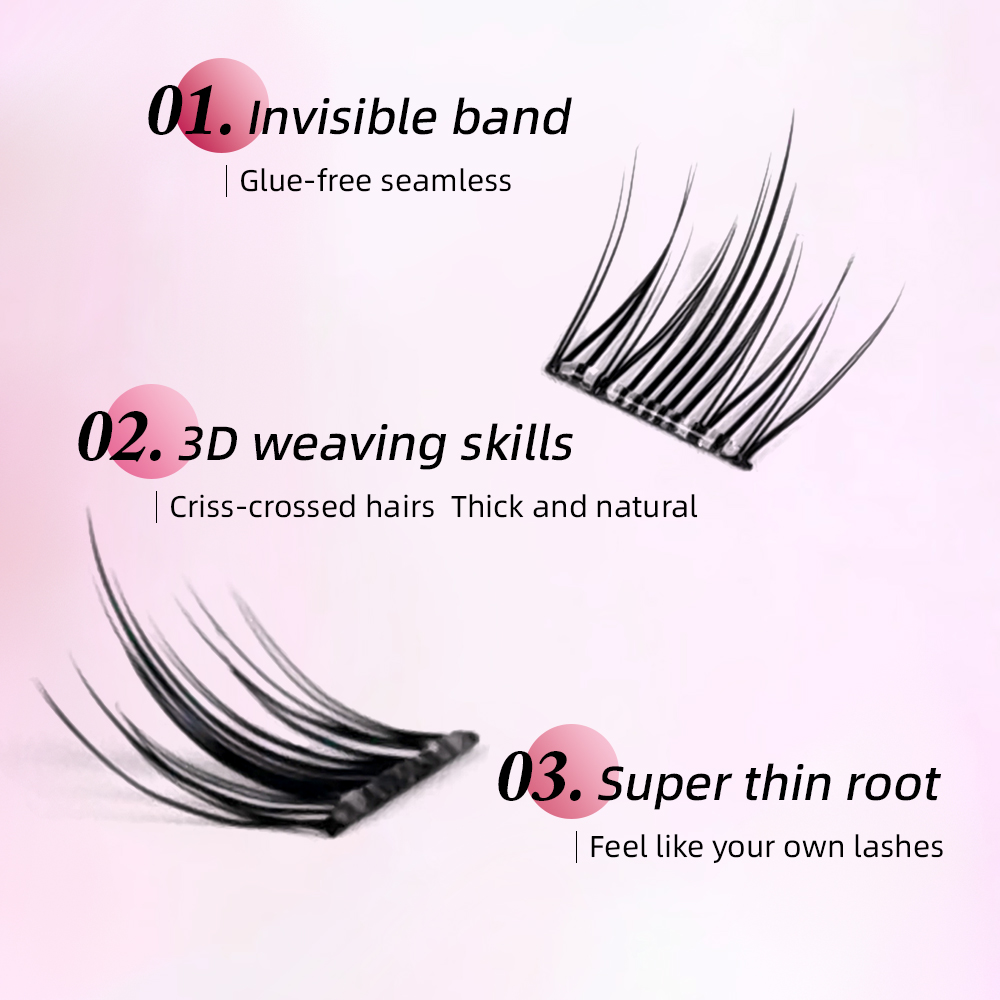 Самоклеящиеся кластерные ресни – обзор и цена Eyelash Extension Korea