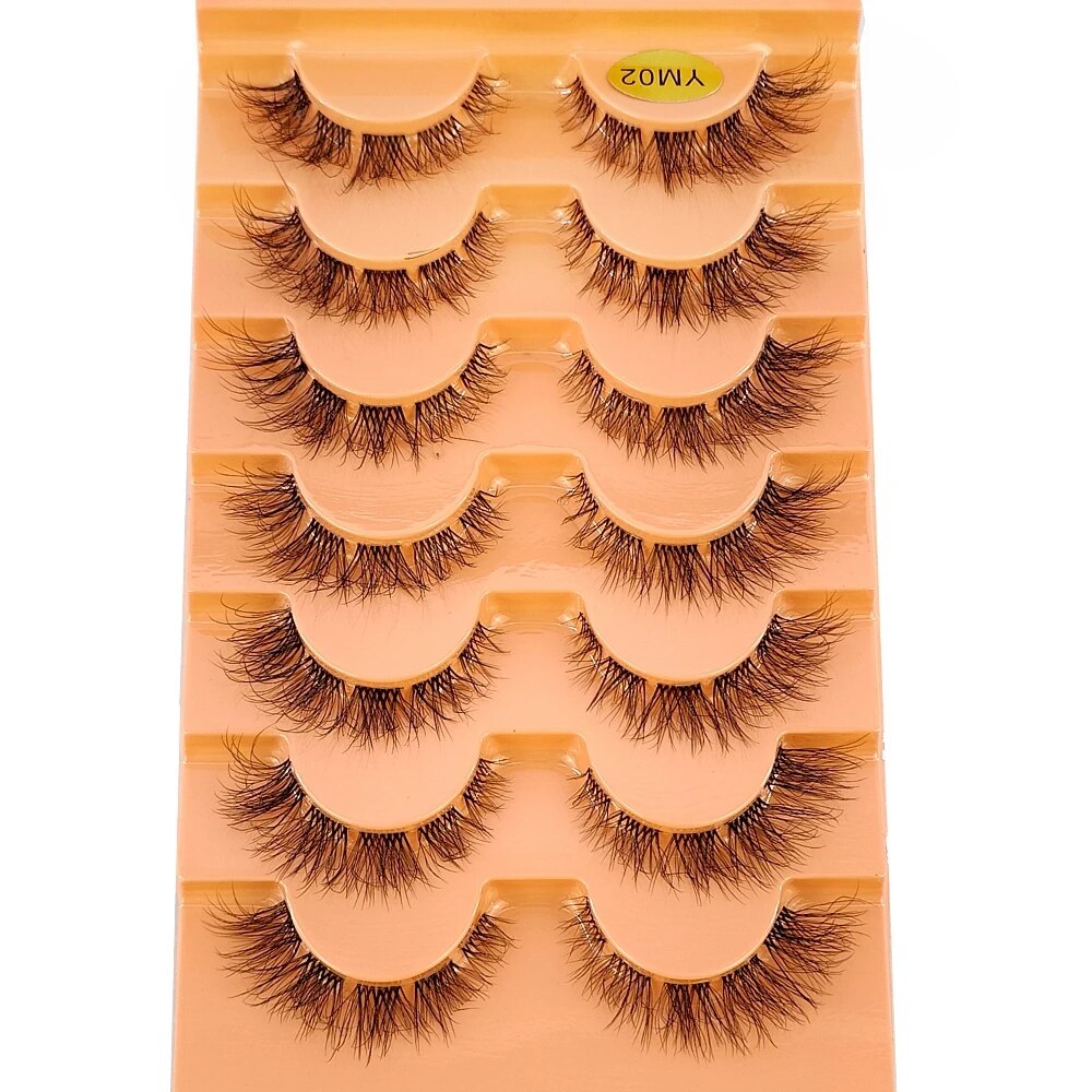 7 пар, норковые ресницы, невид – обзор и цена Eyelash Extension For Big Eyes