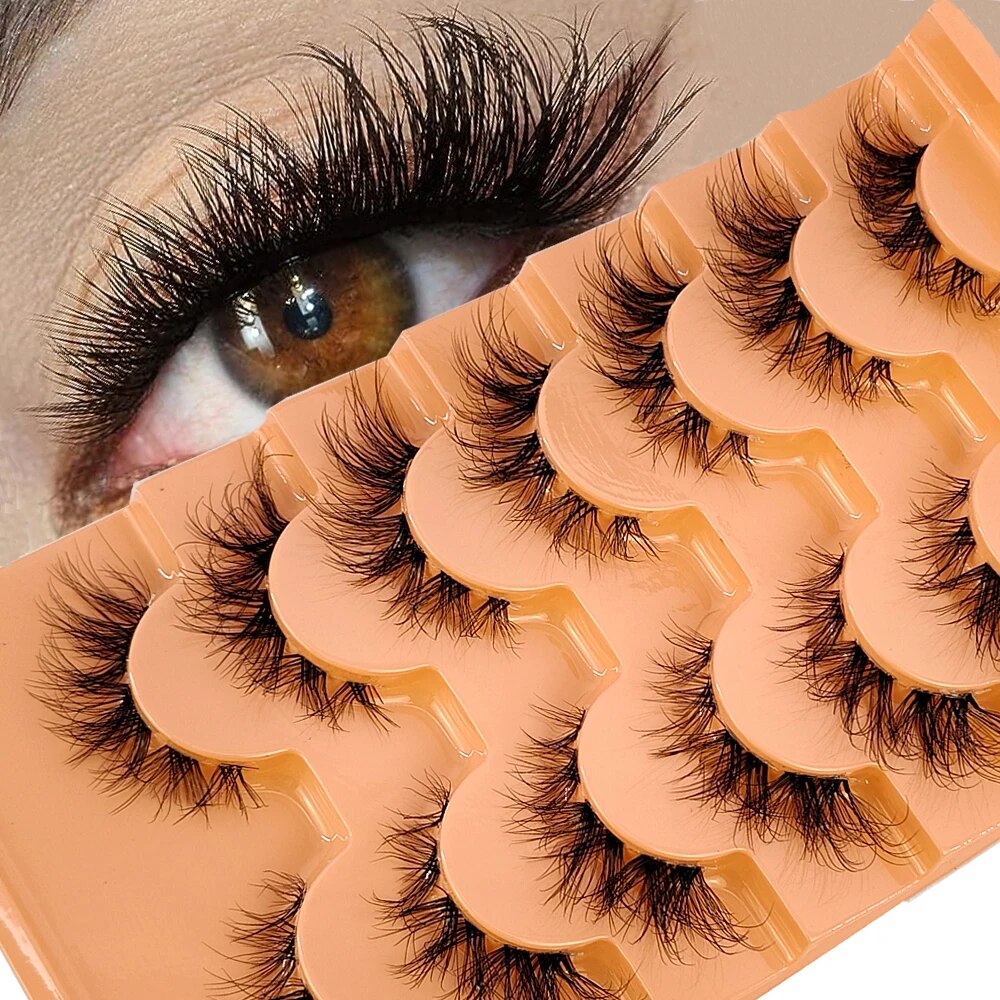 7 пар, норковые ресницы, невид – обзор и цена Eyelash Extension For Big Eyes